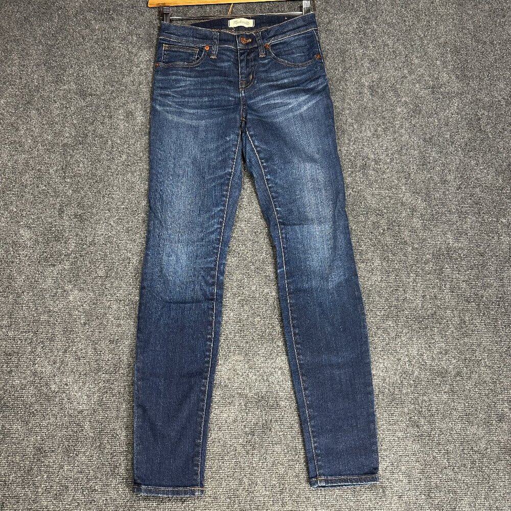 Madewell Jeans Womens 25 Skinny Skinny Cotton Stretch Pockets Medium Wash